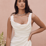 Delphine Ivory Draped Corset Bridal Gown - Endless - UAE Rental and Resale for Women's Fashion