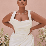 Delphine Ivory Draped Corset Bridal Gown - Endless - UAE Rental and Resale for Women's Fashion