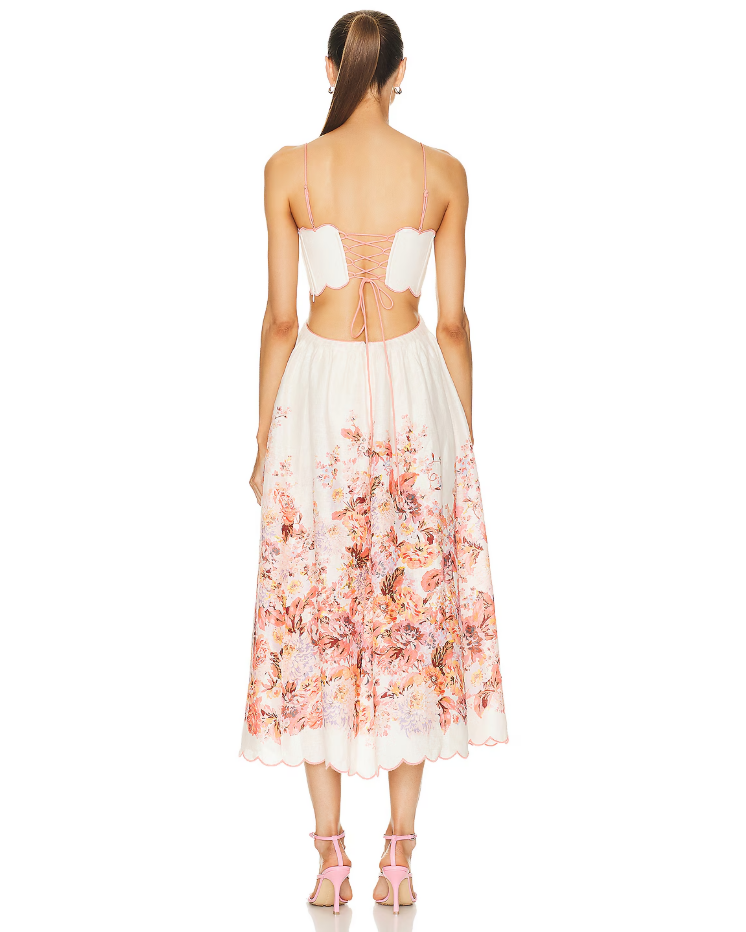 Devi Scallop Midi Dress - Endless - UAE Rental and Resale for Women's Fashion