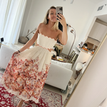 Devi Scallop Midi Dress - Endless - UAE Rental and Resale for Women's Fashion
