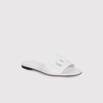 Dg White Leather Sandals - Endless - UAE Rental and Resale for Women's Fashion