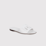 Dg White Leather Sandals - Endless - UAE Rental and Resale for Women's Fashion