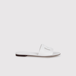 Dg White Leather Sandals - Endless - UAE Rental and Resale for Women's Fashion