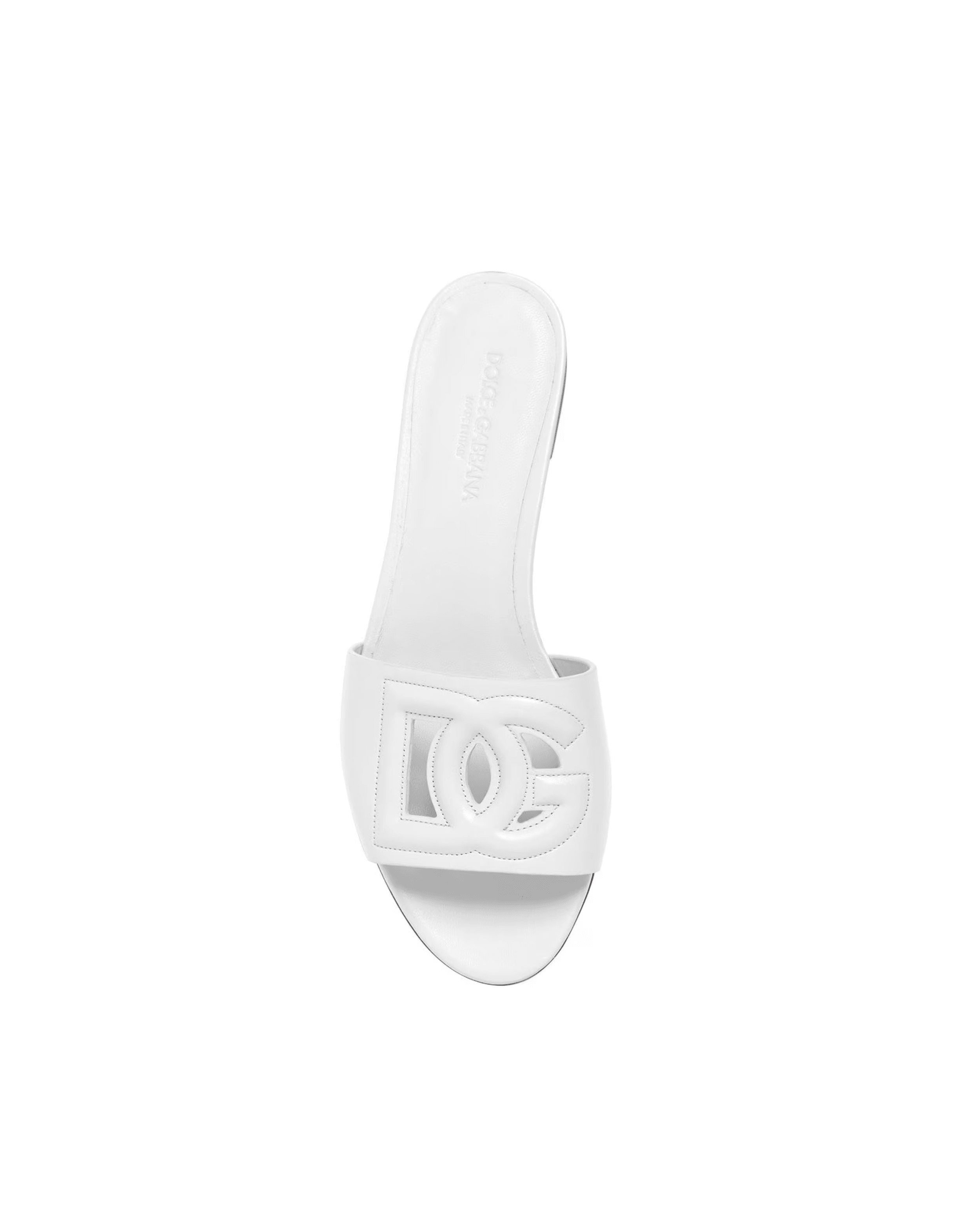 Dg White Leather Sandals - Endless - UAE Rental and Resale for Women's Fashion