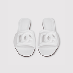 Dg White Leather Sandals - Endless - UAE Rental and Resale for Women's Fashion