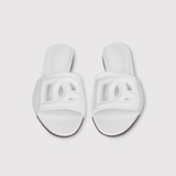 Dg White Leather Sandals - Endless - UAE Rental and Resale for Women's Fashion