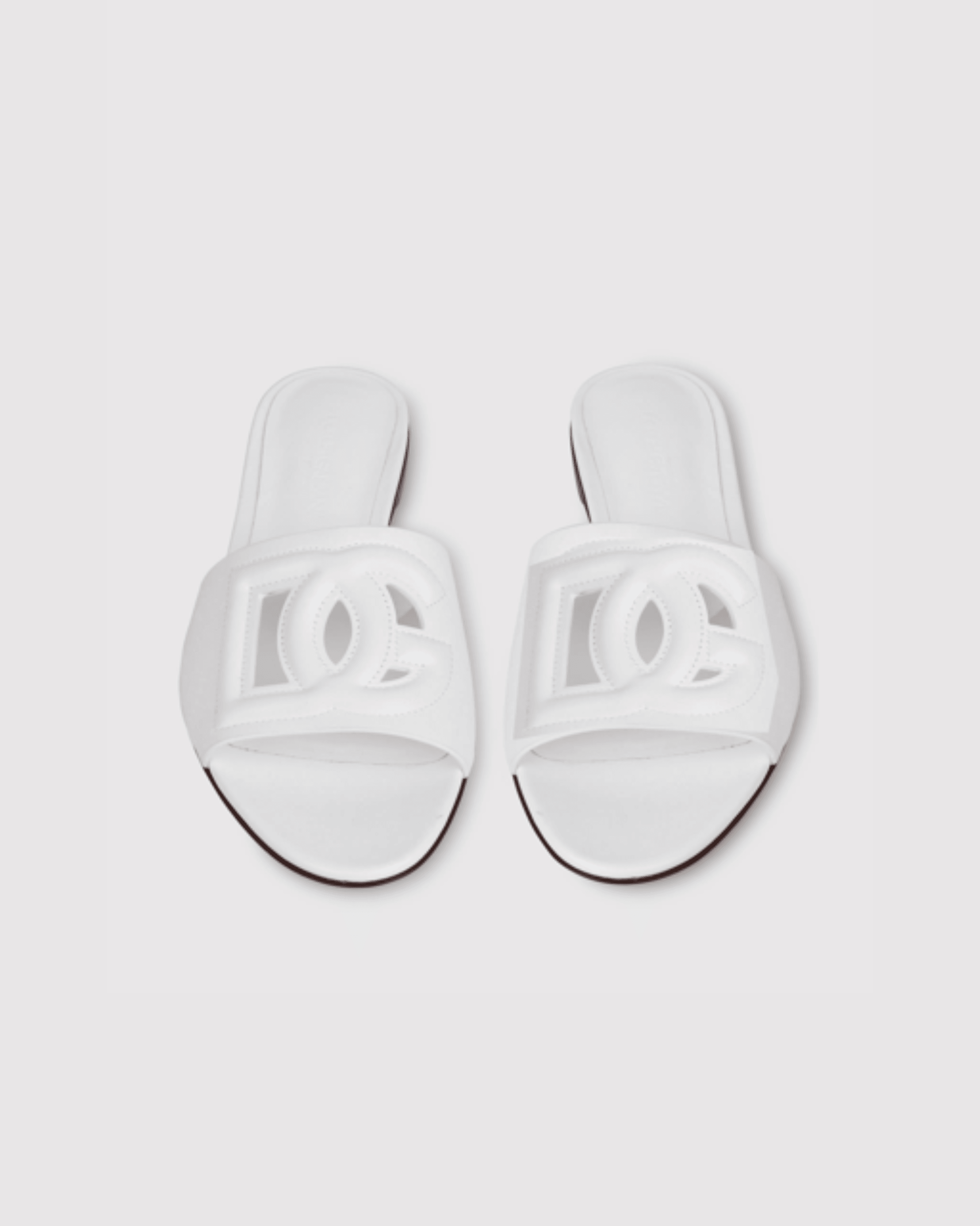 Dg White Leather Sandals - Endless - UAE Rental and Resale for Women's Fashion