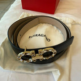 Donna Black with Gold Diamond Buckle Belt - Endless - UAE Rental and Resale for Women's Fashion