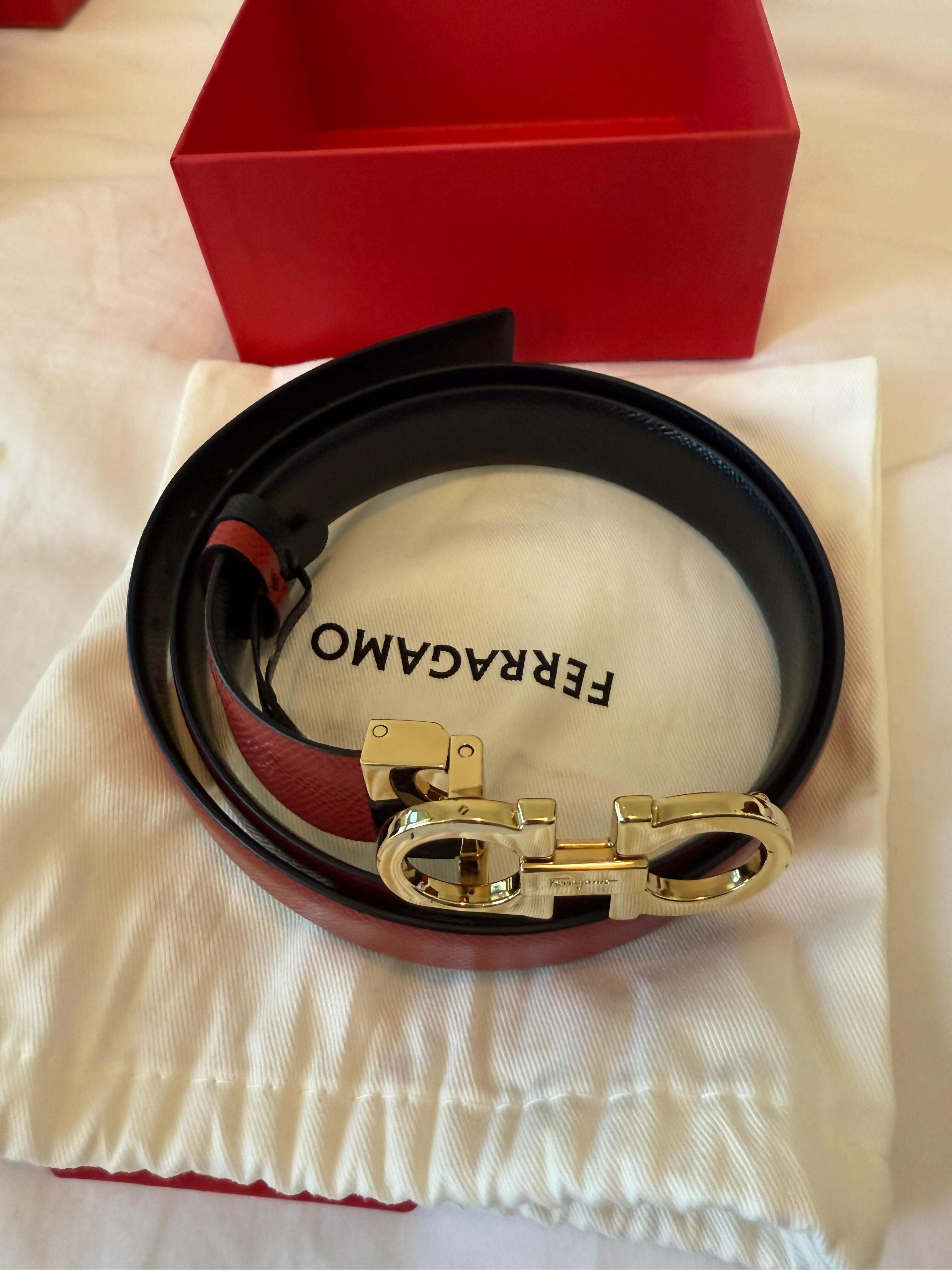 Donna Red and Black Reversible Belt - Endless - UAE Rental and Resale for Women's Fashion