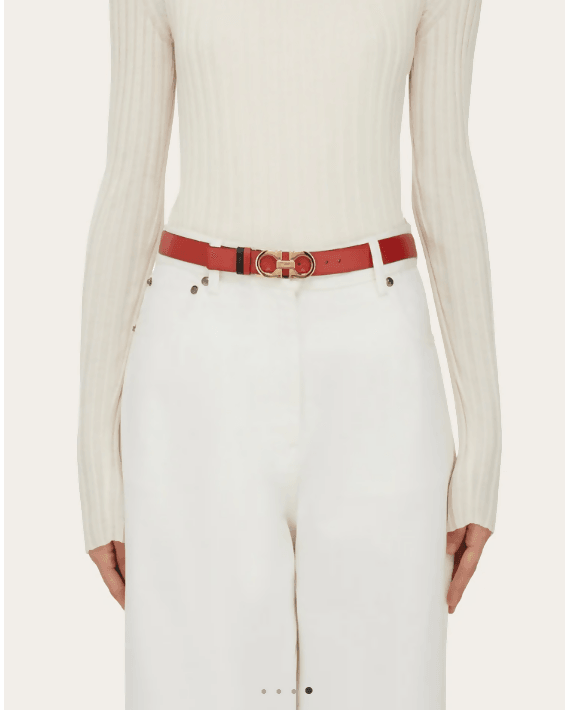 Donna Red and Black Reversible Belt - Endless - UAE Rental and Resale for Women's Fashion
