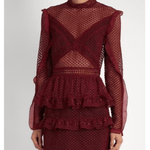 Dot Mesh Tiered Mini Dress - Endless - UAE Rental and Resale for Women's Fashion