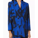 Double-breasted Logo Graffiti Boxy Jacket in Wool - Endless - UAE Rental and Resale for Women's Fashion