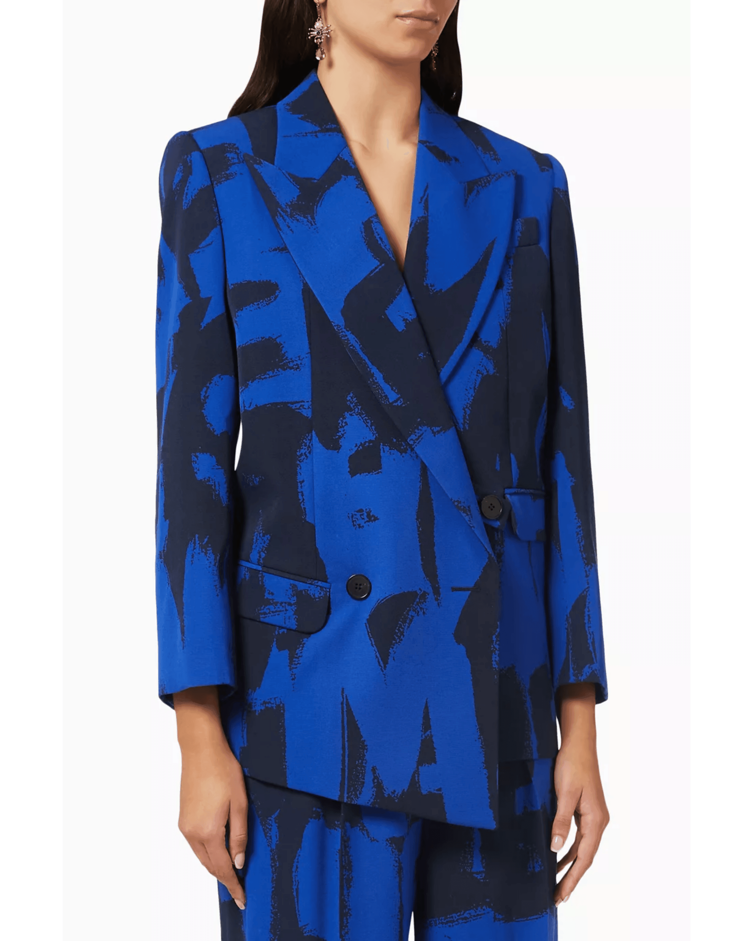 Double-breasted Logo Graffiti Boxy Jacket in Wool - Endless - UAE Rental and Resale for Women's Fashion