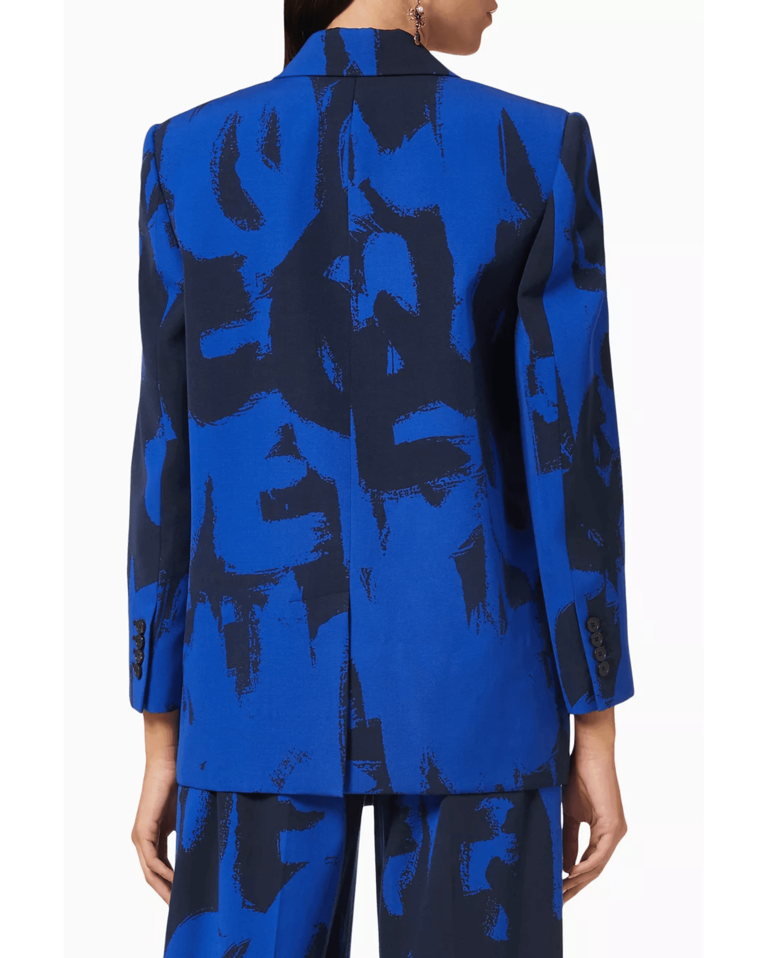 Double-breasted Logo Graffiti Boxy Jacket in Wool - Endless - UAE Rental and Resale for Women's Fashion