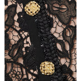 Guipure Lace Mini Dress