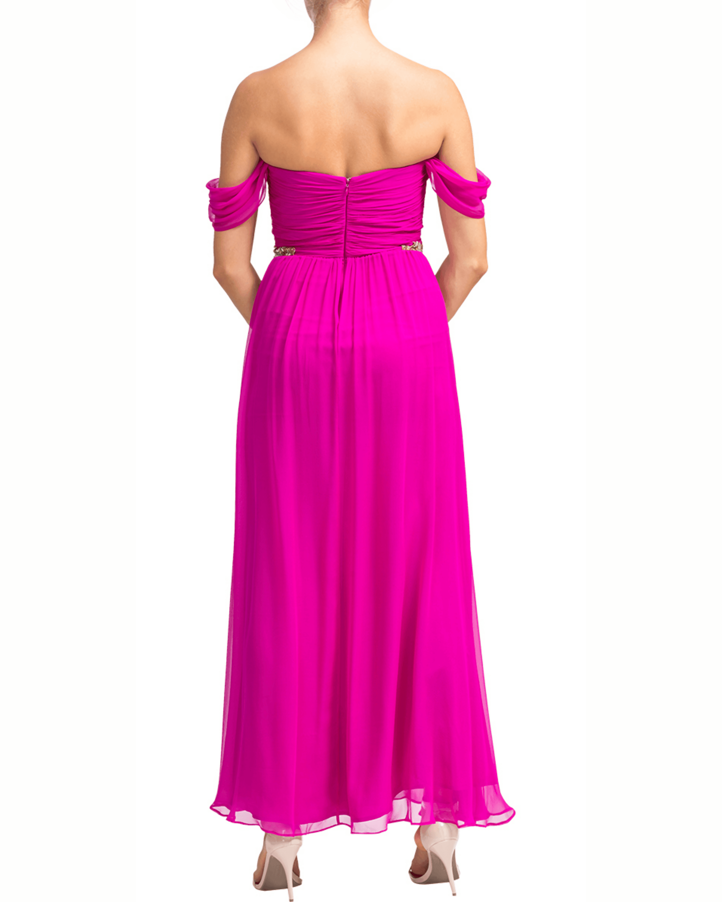 Draped Chiffon Grecian Gown - Endless - UAE Rental and Resale for Women's Fashion