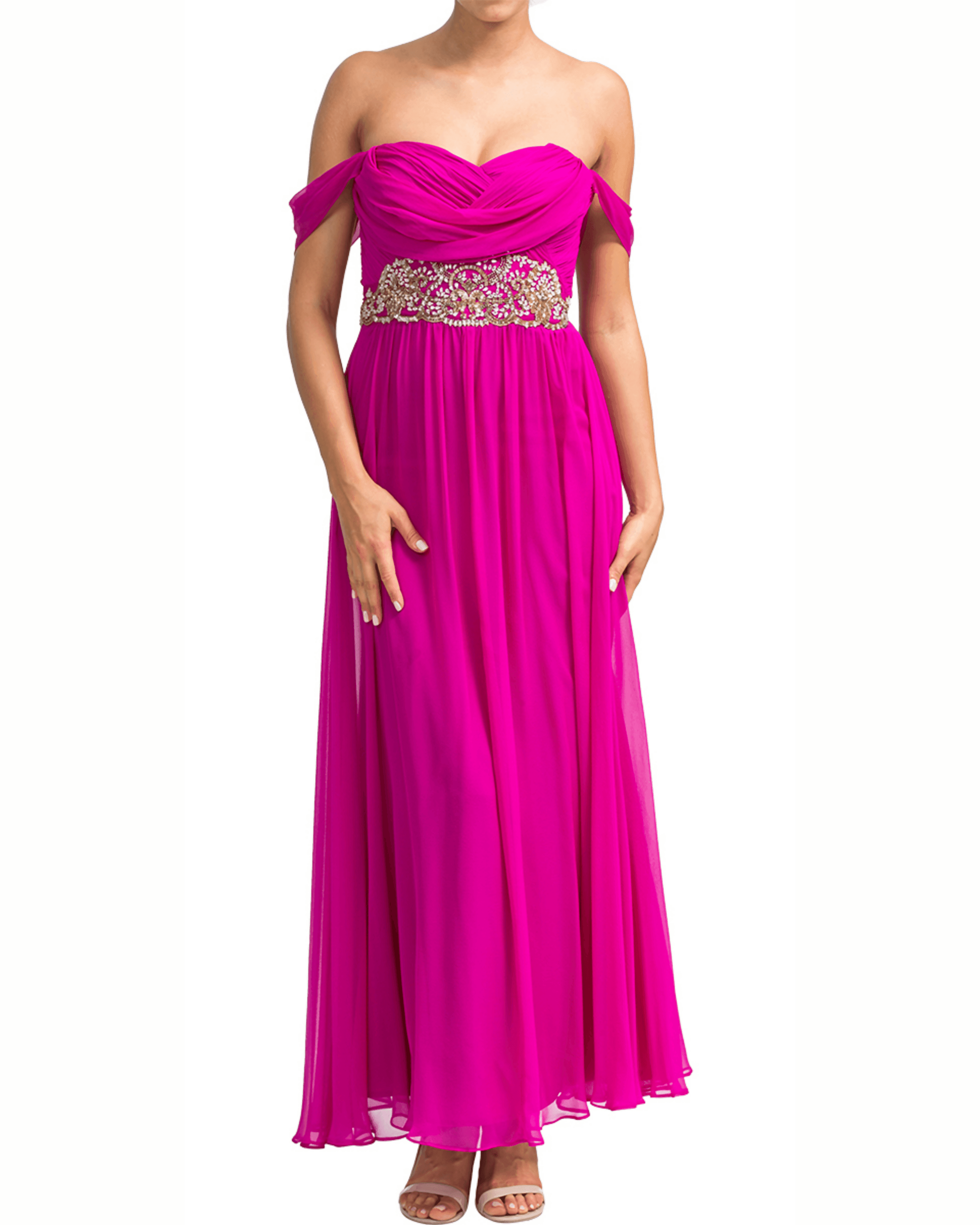 Draped Chiffon Grecian Gown - Endless - UAE Rental and Resale for Women's Fashion