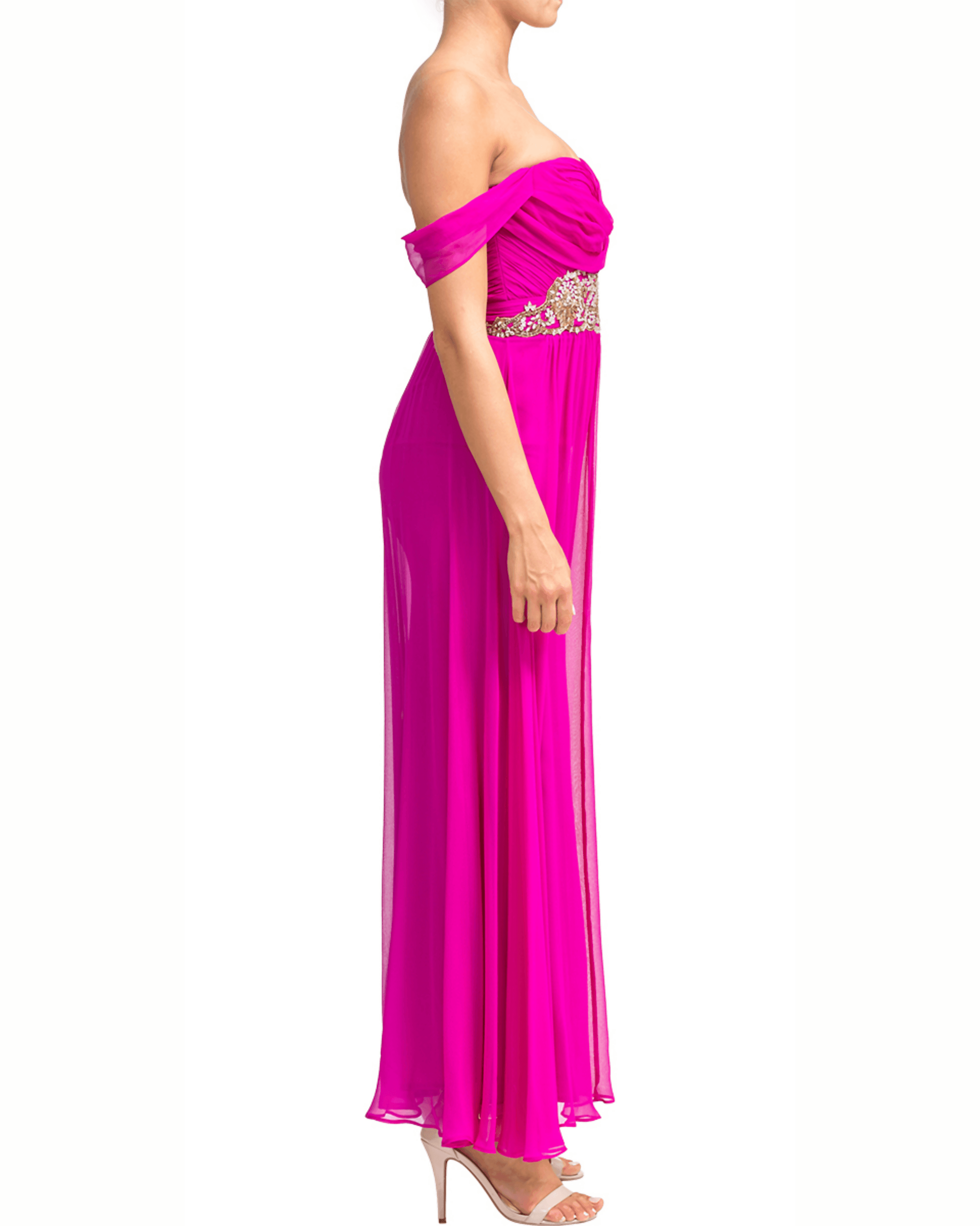 Draped Chiffon Grecian Gown - Endless - UAE Rental and Resale for Women's Fashion