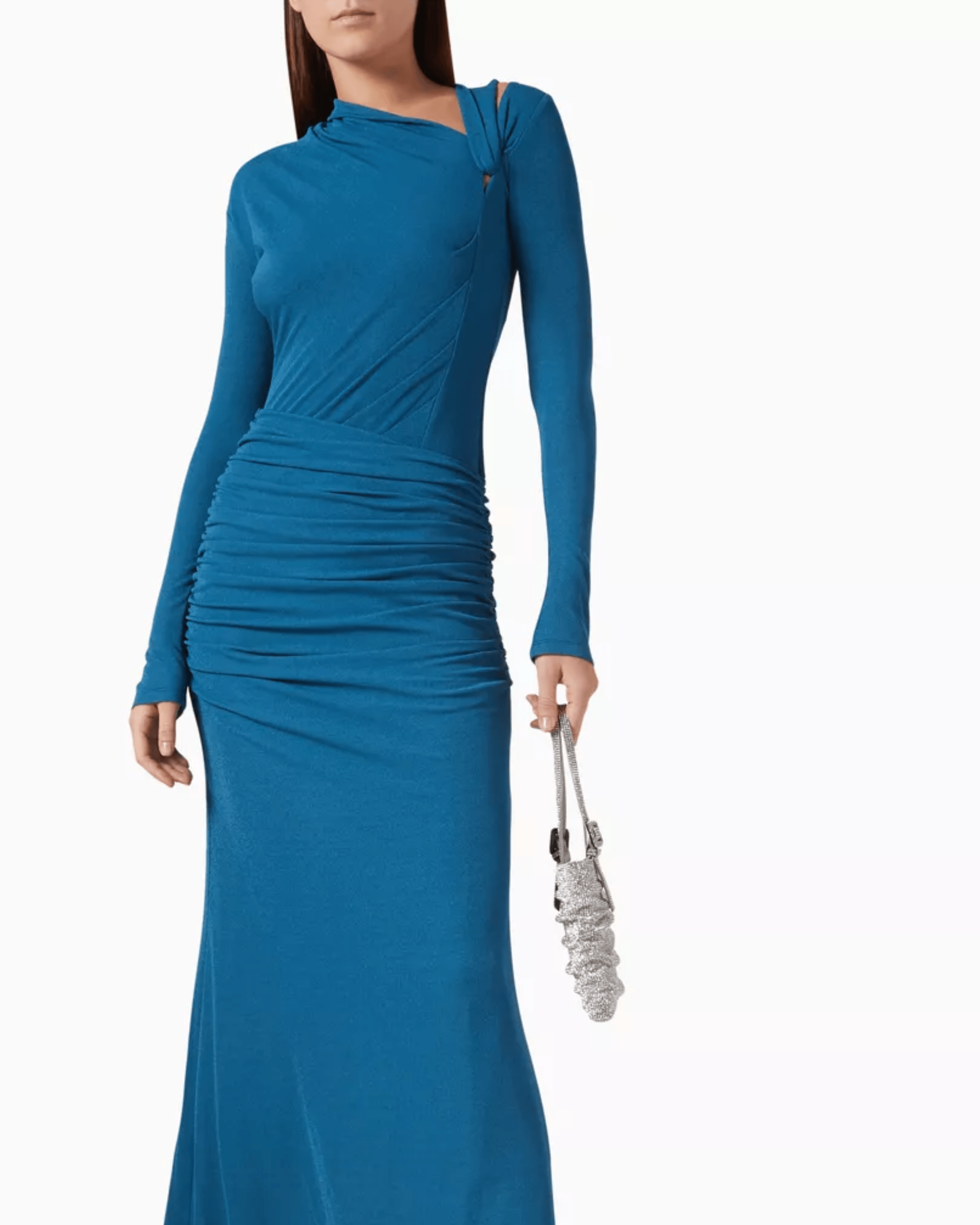 Draped Midi Dress - Endless - UAE Rental and Resale for Women's Fashion
