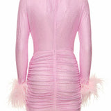 Embellished Mini Dress