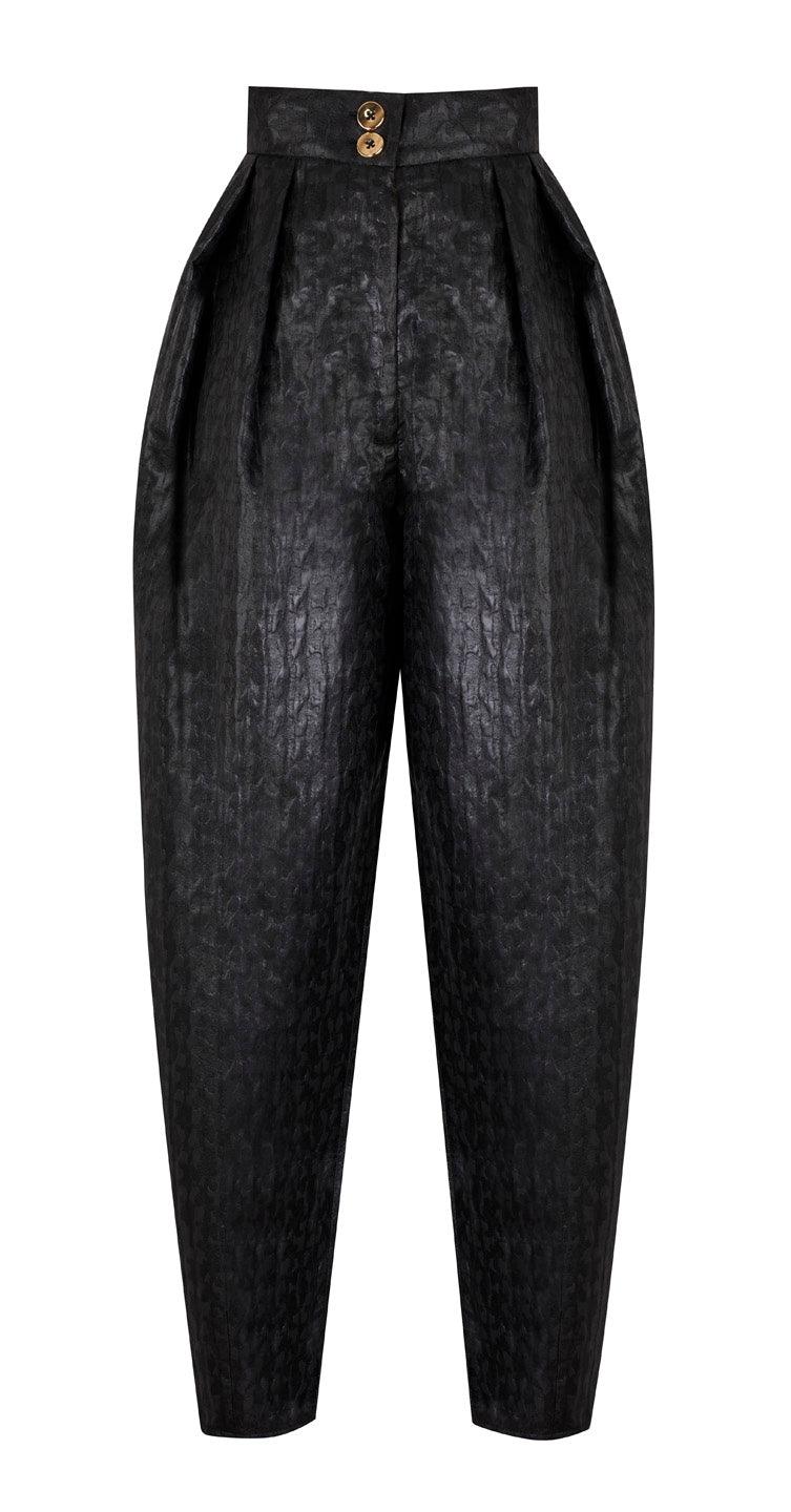 Ebony Elegant High-Waisted Trousers - Endless - UAE Rental and Resale for Women's Fashion