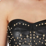 Eco Leather Studded Dress - Endless - UAE Rental and Resale for Women's Fashion