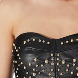Eco Leather Studded Dress - Endless - UAE Rental and Resale for Women's Fashion