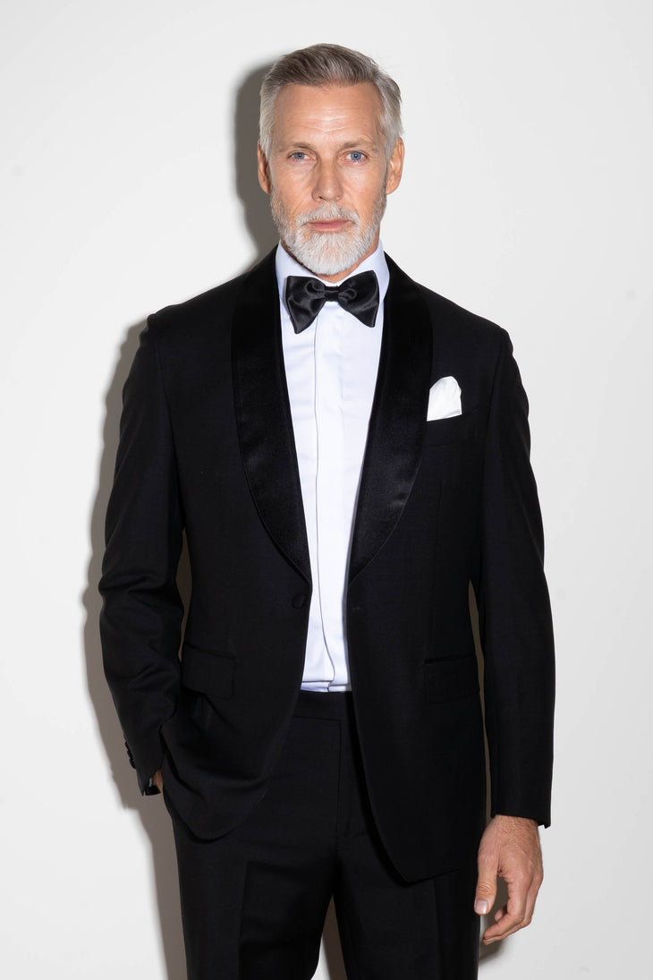 Classic black tuxedo jacket with bow tie and white shirt — Endless | Endless UAE