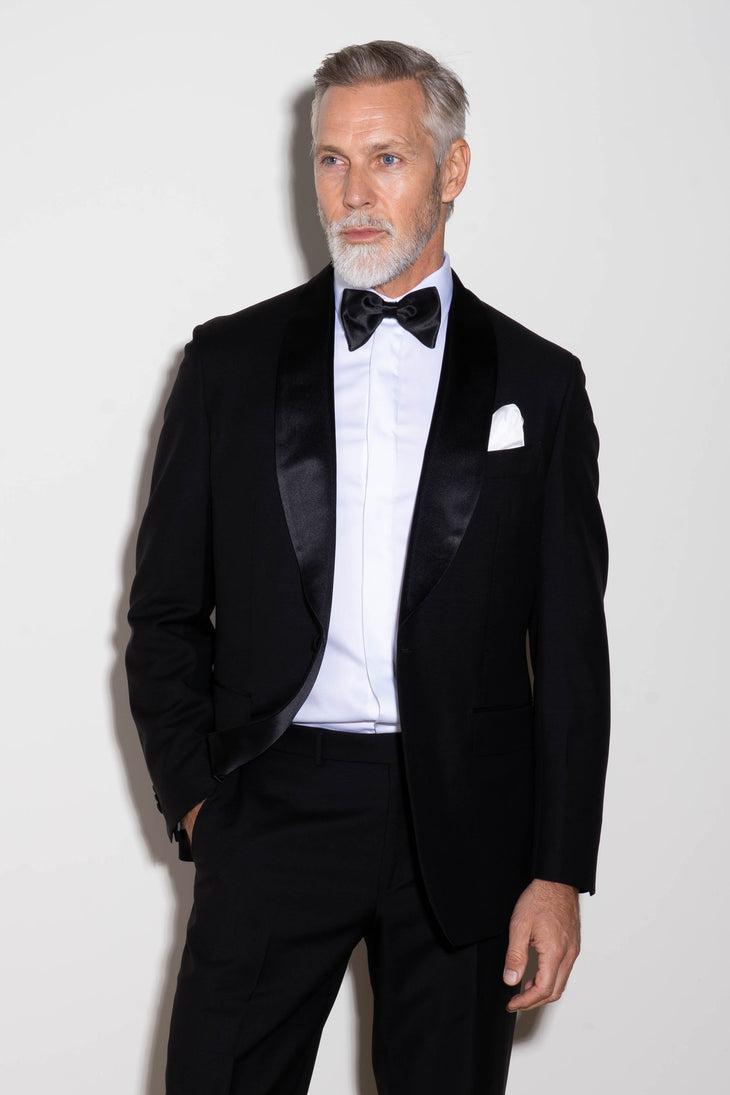Classic black tuxedo jacket with bow tie and white shirt — Endless | Endless UAE