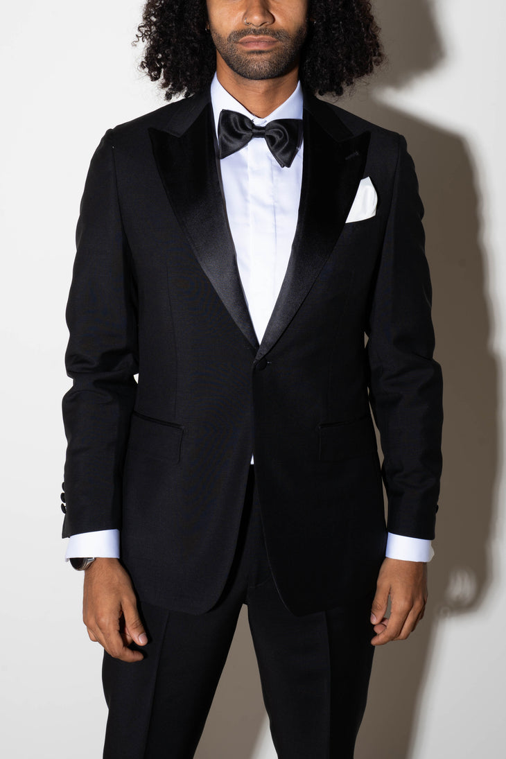 Classic black tuxedo jacket with bow tie and white shirt — Endless | Endless UAE