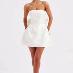 Elenora Mini Dress in Ivory - Endless - UAE Rental and Resale for Women's Fashion