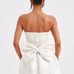 Elenora Mini Dress in Ivory - Endless - UAE Rental and Resale for Women's Fashion