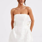 Elenora Mini Dress in Ivory - Endless - UAE Rental and Resale for Women's Fashion
