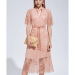Ella Lace Midi Dress - Endless - UAE Rental and Resale for Women's Fashion