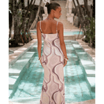 Elodie Maxi Dress Swirl Print - Endless - UAE Rental and Resale for Women's Fashion