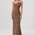 Elowen Georgette Maxi Dress in Sunset Safari Animal Print - Endless - UAE Rental and Resale for Women's Fashion