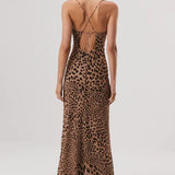 Elowen Georgette Maxi Dress in Sunset Safari Animal Print - Endless - UAE Rental and Resale for Women's Fashion