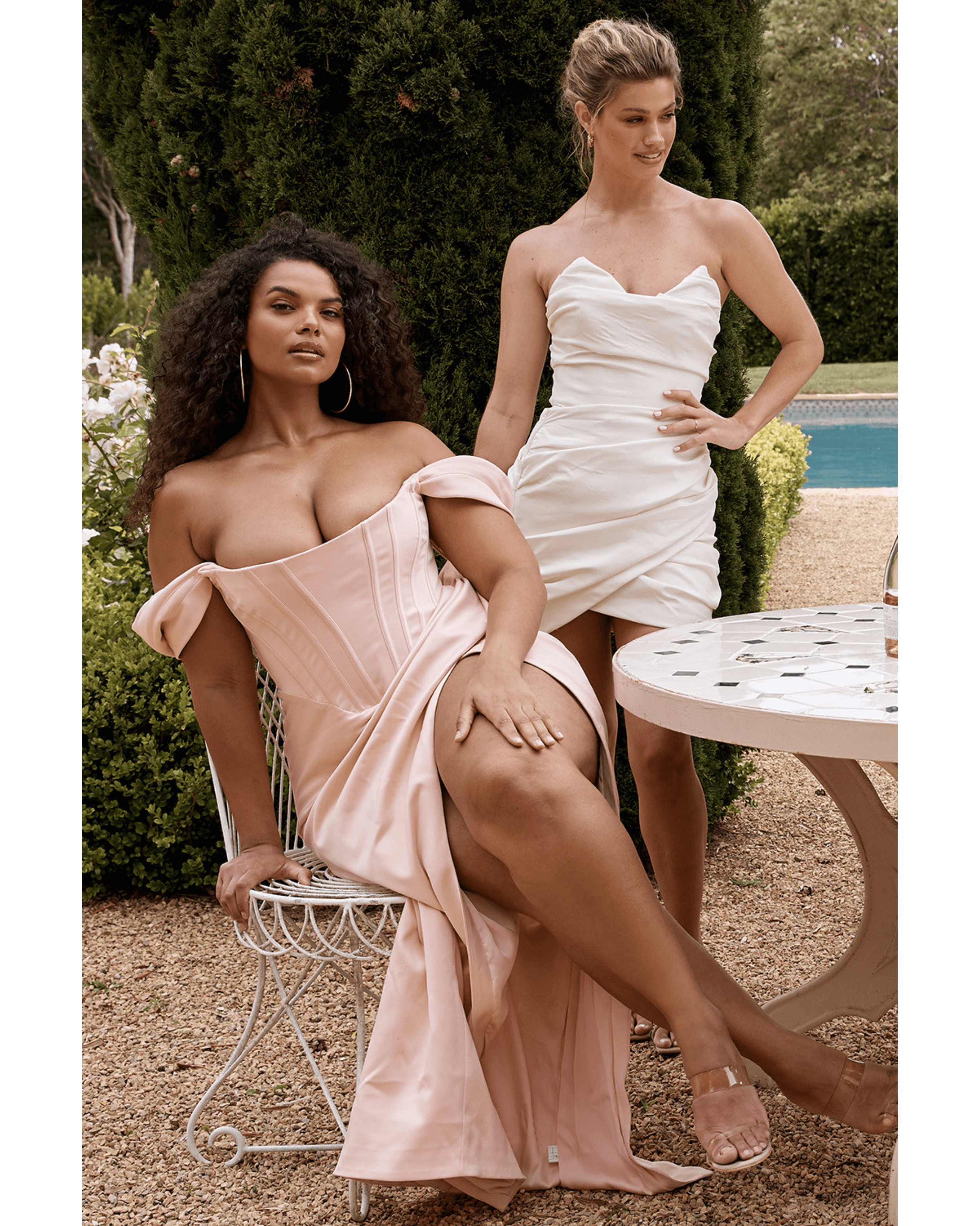 Emanuela Ivory Draped Ruched Mini Dress - Endless - UAE Rental and Resale for Women's Fashion