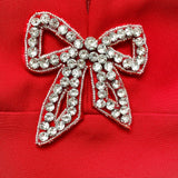 Embellished Bow-Detail Mini Dress - Endless - UAE Rental and Resale for Women's Fashion