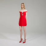 Embellished Bow-Detail Mini Dress - Endless - UAE Rental and Resale for Women's Fashion