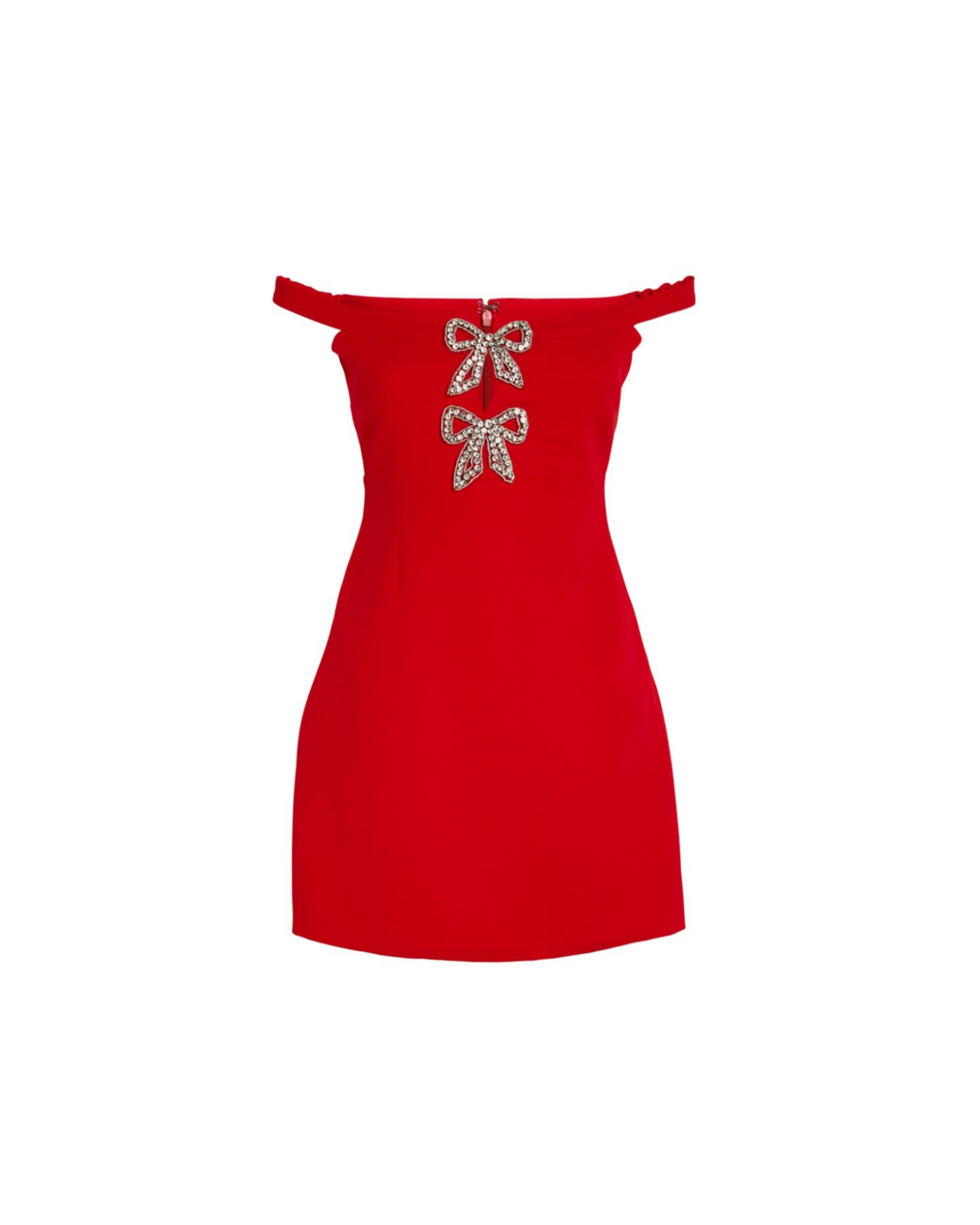 Embellished Bow-Detail Mini Dress - Endless - UAE Rental and Resale for Women's Fashion