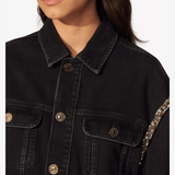 Embellished Denim Jacket - Endless - UAE Rental and Resale for Women's Fashion