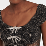 Embellished Metallic Midi Dress - Endless - UAE Rental and Resale for Women's Fashion