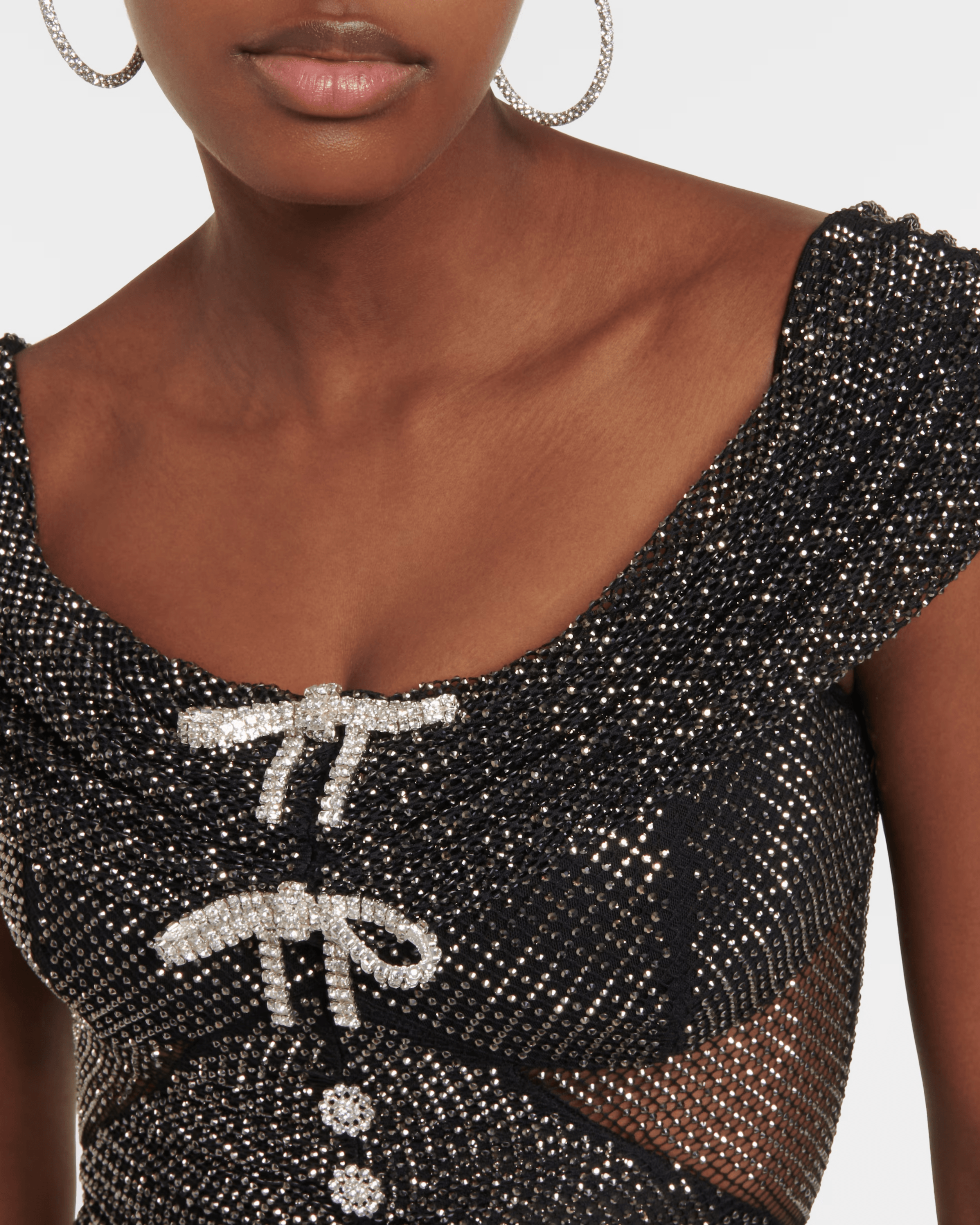Embellished Metallic Midi Dress - Endless - UAE Rental and Resale for Women's Fashion
