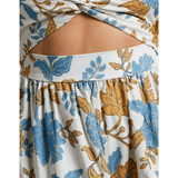 Emerita Linen Blend Sweetheart Twist Front Tie Back Midi Dress - Endless - UAE Rental and Resale for Women's Fashion
