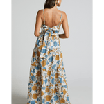 Emerita Linen Blend Sweetheart Twist Front Tie Back Midi Dress - Endless - UAE Rental and Resale for Women's Fashion