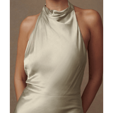 Esther Iridescent Satin Cowl Maxi Dress - Endless - UAE Rental and Resale for Women's Fashion