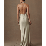 Esther Iridescent Satin Cowl Maxi Dress - Endless - UAE Rental and Resale for Women's Fashion