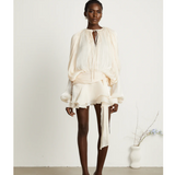 Eugénie Fully-pleated Ruffled Mini Dress - Endless - UAE Rental and Resale for Women's Fashion
