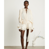 Eugénie Fully-pleated Ruffled Mini Dress - Endless - UAE Rental and Resale for Women's Fashion